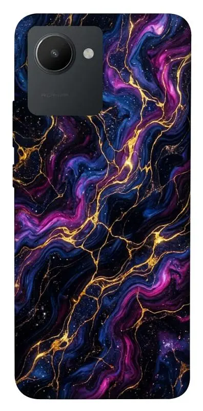 TPU чохол Demsky Purple space marble для Realme C30s