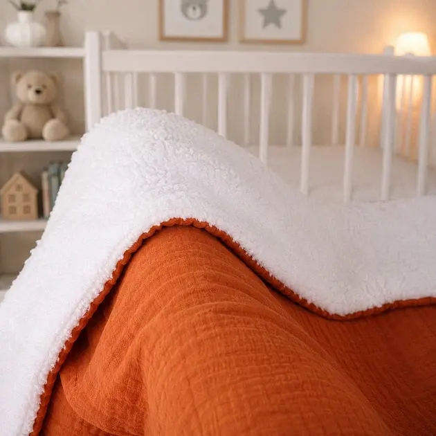 Плед дитячий MirSon Teddy Muslin Terracotta 110х140 см (2200013892816) - фото 3