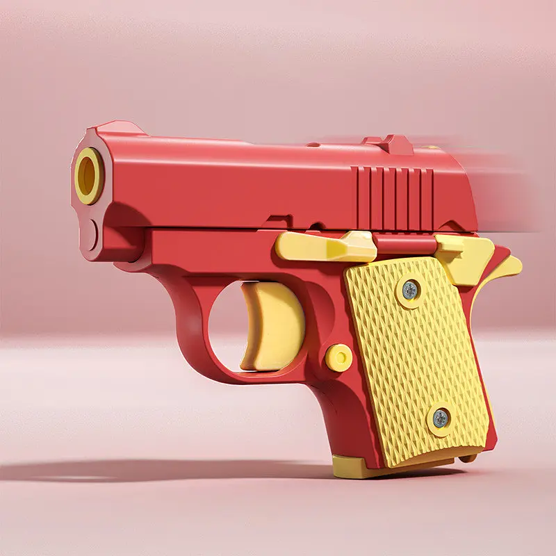 Детский игрушечный пистолет-антистресс Red / Yellow - фото 2