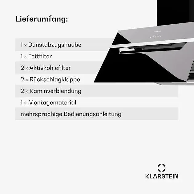 Вытяжка Klarstein BigBite 60 A++ (10045552) - фото 8