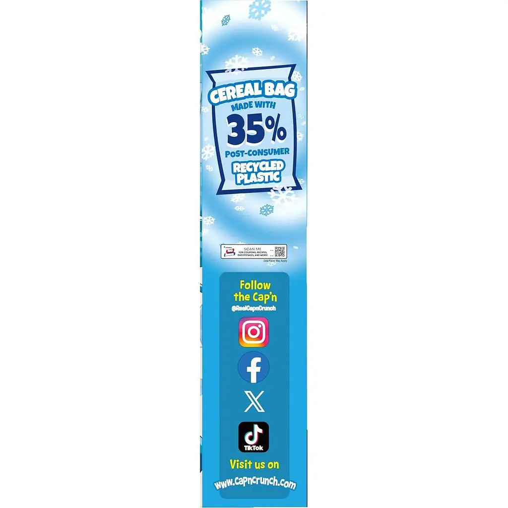 Сухий сніданок Cap'n Crunch Cereal Arctic Crunch Vanilla Limited Edition 440г - фото 8