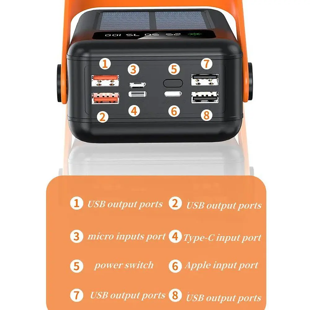 Повербанк Voltronic YM636CX Solar 40000 mAh Солнечная подзарядка (28188) - фото 2