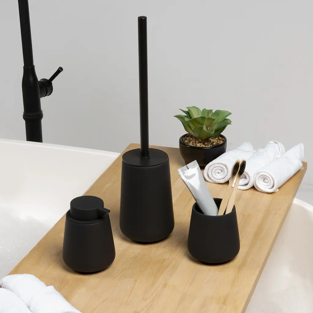 Набор аксессуаров для ванной комнаты My Home MVM-21 черный (MVM-MH-21 BLACK) - фото 4