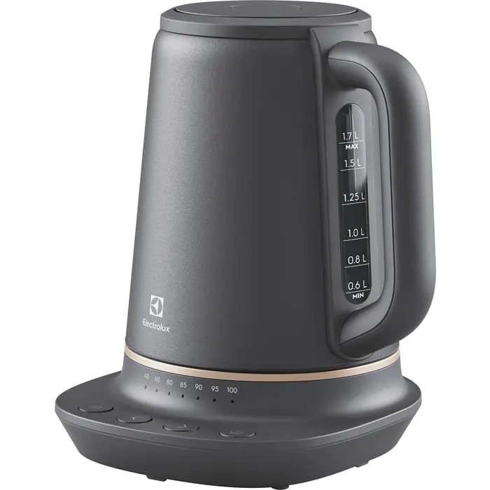 Електрочайник Electrolux 1.7 л Strix метал матовий підтримка температури чорний - фото 10