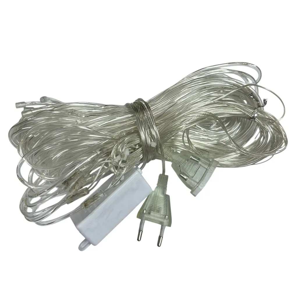 Гирлянда светодиодная от сети Штора Y-033B 19645 3х2 м 280 LED синяя - фото 5