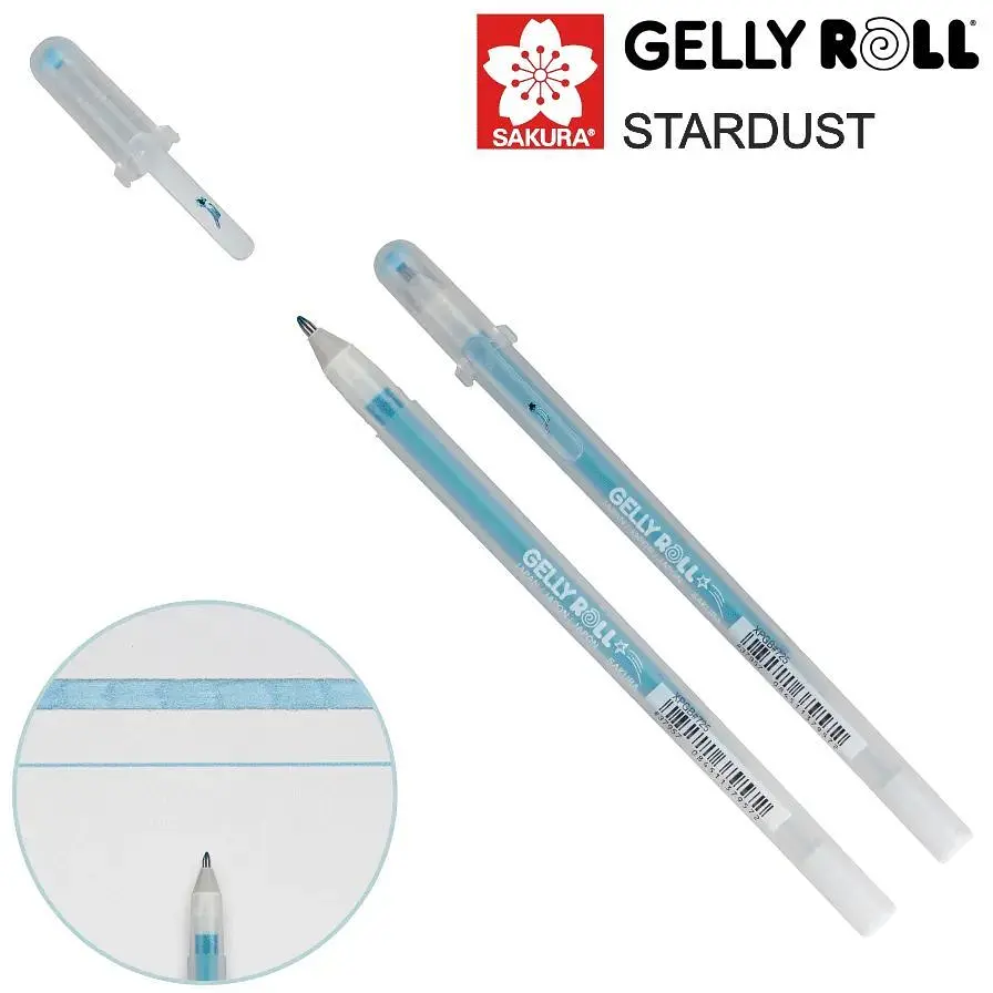 Ручка гелева Sakura Stardust Gelly Roll Блакитний - фото 2