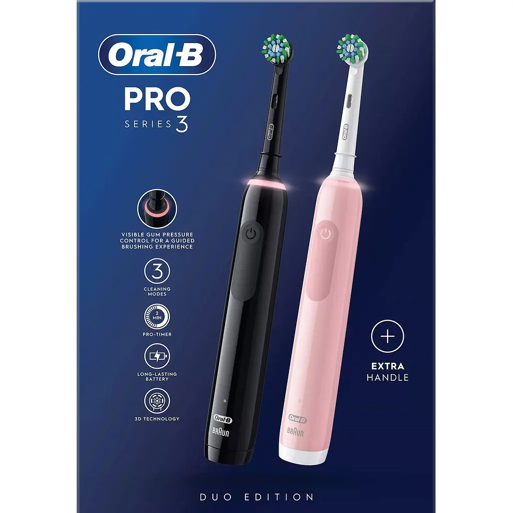 Електрична зубна щітка Oral-B D505 PRO 3 3900 Black + Pink [123943] - фото 6