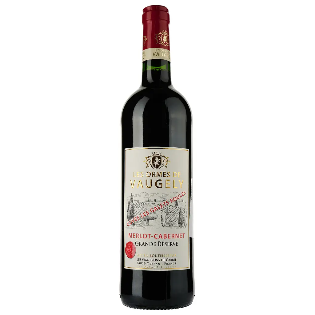 Набір: Вино Les Ormes De Vaugely Les Galets Roules Merlot Cabernet Vin de France червоне сухе 0.75 л + Цукерки Любімов з горіховим праліне у молочному шоколаді 108 г - фото 2