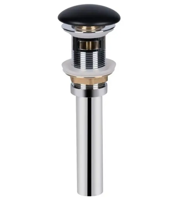 Комплект Qtap Nando LT: Раковина підвісна прямокутна 500х420х130 мм Matt Black + Донний клапан PU03O (QT12112173SMBMBN47322) - фото 5