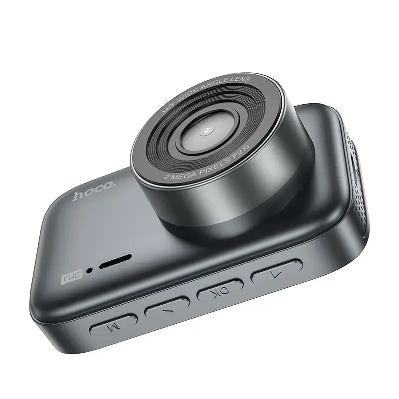 Автомобільний відеореєстратор Hoco DV6 Driving Recorder with 3 (with rear camera) Black - фото 4