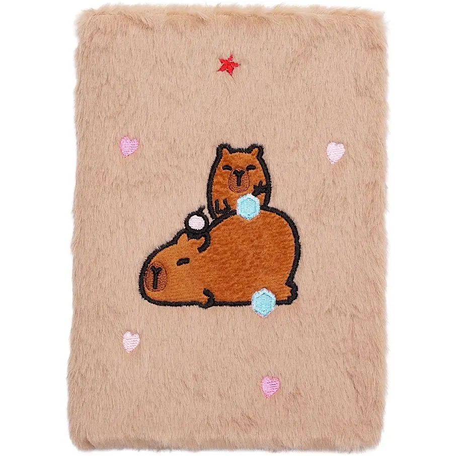 Блокнот А5 ZiBi Capybara 7 Kids Line плюшевый клетка 80 листов (ZB.700021) - фото 3