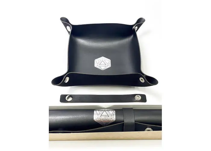 Настольная игра Планета Ігор Лоток для кубиков D20 (черный) (Dice tray D20 black) (pi-dt007) - фото 11