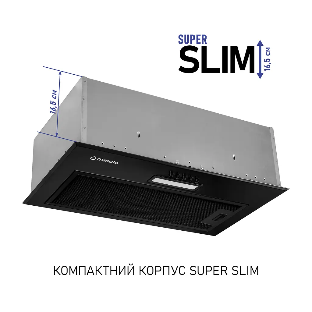 Витяжка повновбудована Minola HBI 5214 BLF 700 LED - фото 2