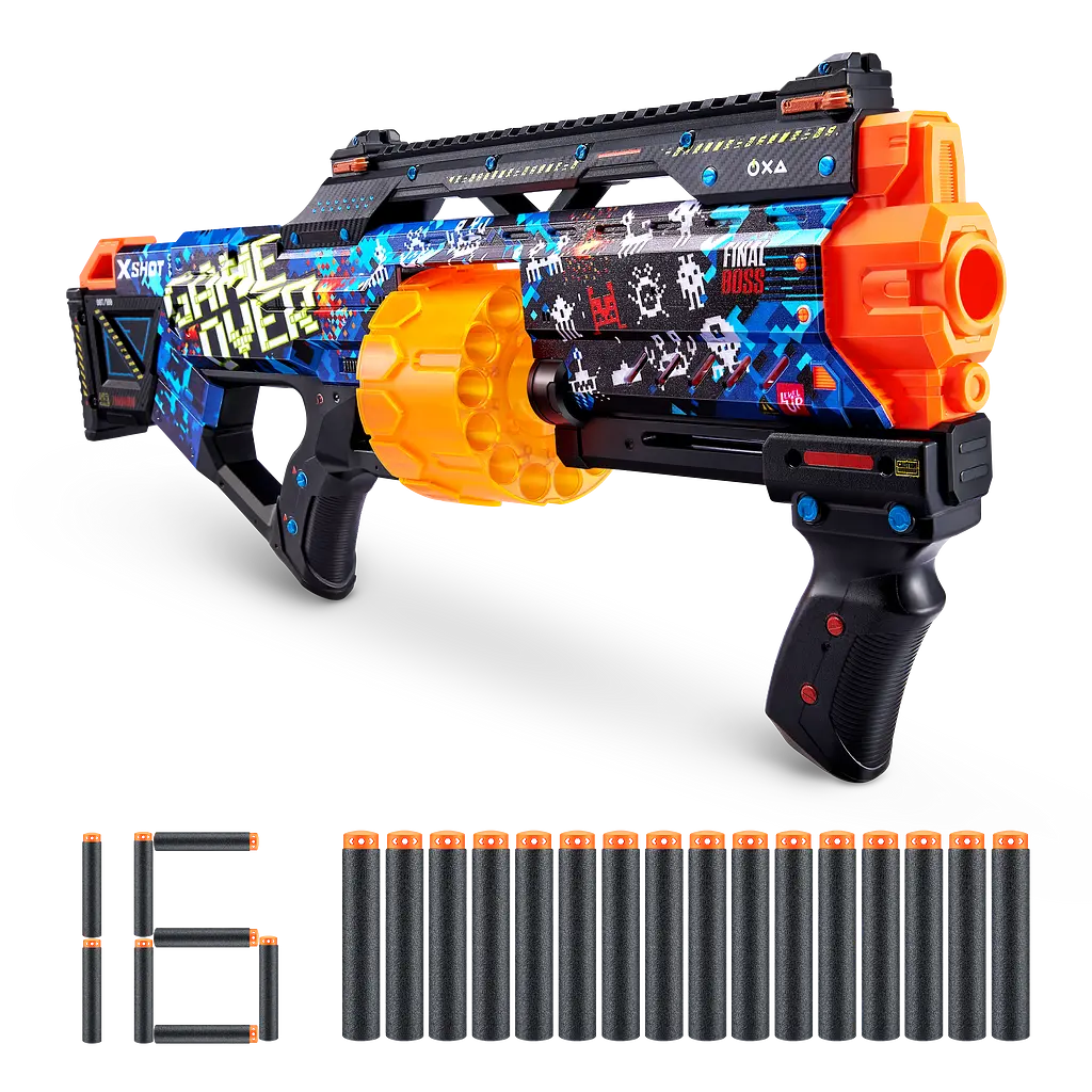 Швидкострільний бластер Zuru X-Shot Skins Last Stand Game Over, 16 патронів (36518A) - фото 2