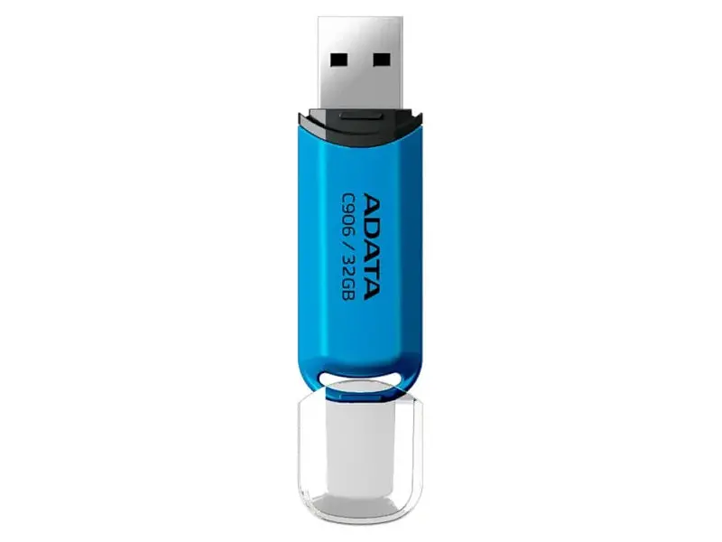 USB флеш накопичувач ADATA 32 GB C906 USB 2.0 Blue (AC906-32G-RWB) - фото 3