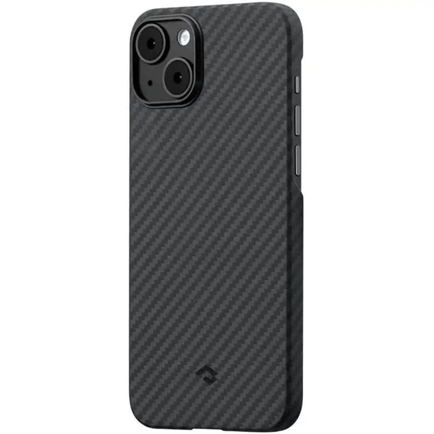 Чохол-накладка Pitaka MagEZ Case 3 Twill 1500D Black/Grey для iPhone 14 (KI1401) - фото 2