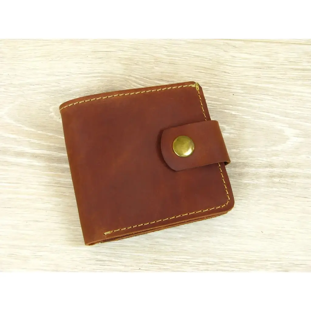 Жіночий гаманець портмоне GS коньячний - фото 6