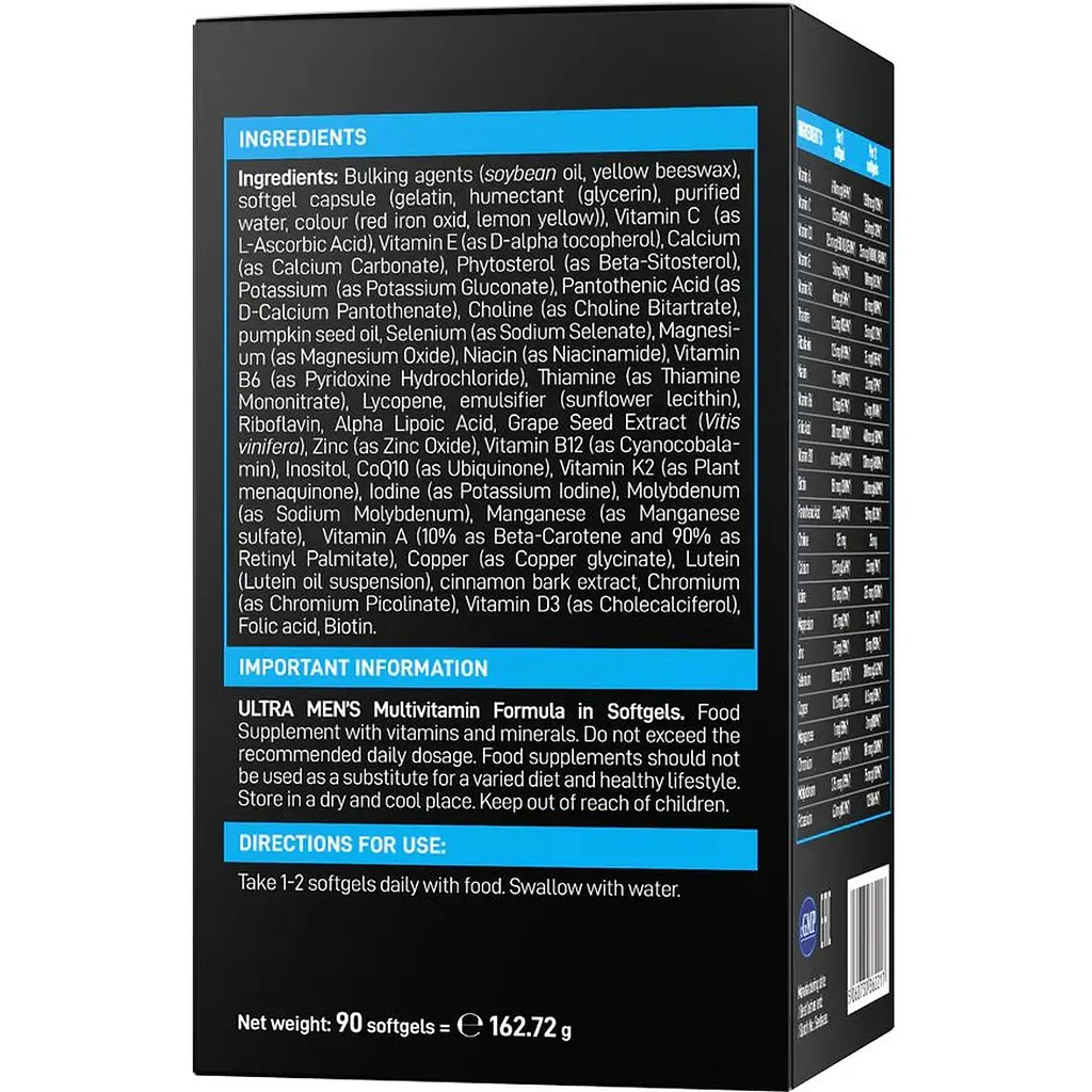 Мультивитаминный комплекс Vplab Ultra Men's Multivitamin 90 мягких капсул - фото 2