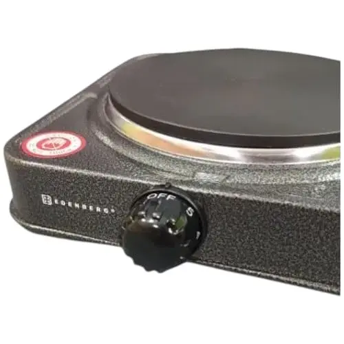 Одноконфорочная плита кухонная EDENBERG EB-62181 настольная переносная  - фото 5