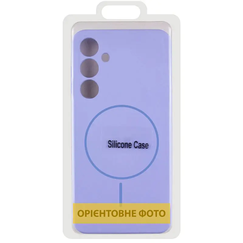 Чохол Silicone Cover Lakshmi Full Camera (AA) with Magnetic Fit для Samsung Galaxy A07 Бузковий / Dasheen - фото 2