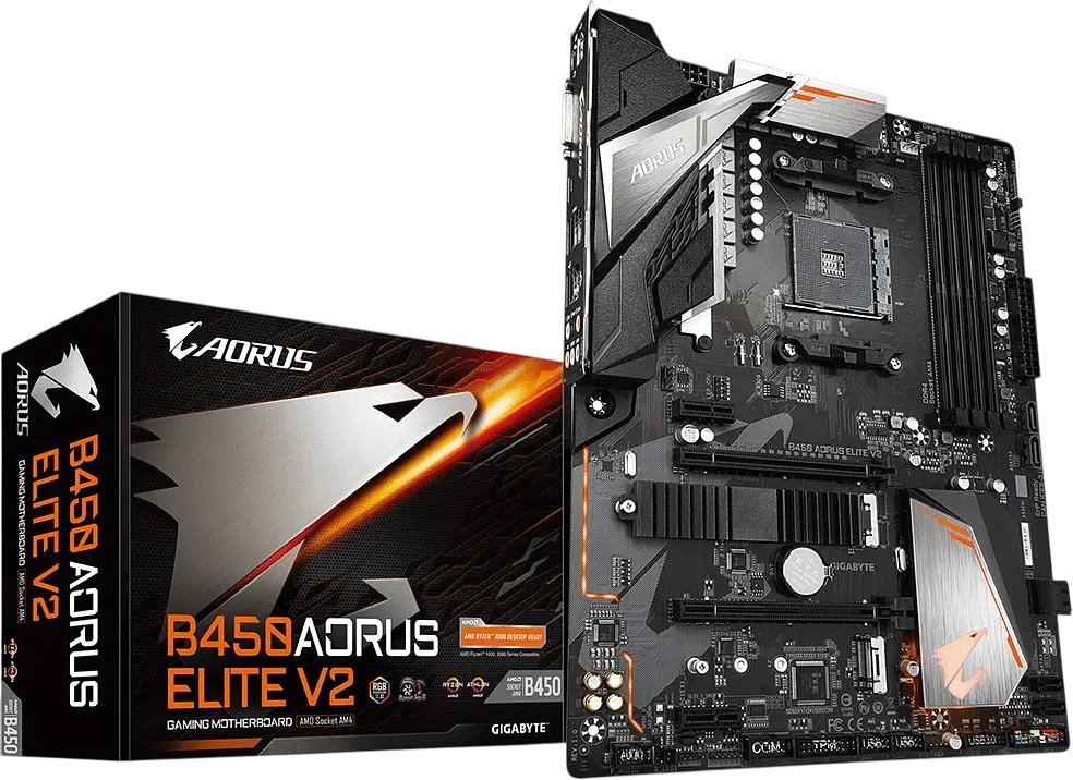 Материнська плата Gigabyte B450 Aorus Elite V2 Socket AM4 (B450 AORUS ELITE V2) Б/В - фото 4