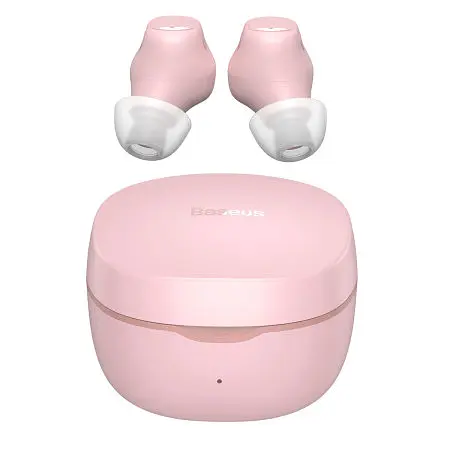 Наушники BLUETOOTH Baseus WM01 Encok TWS |5Hours, BT5.0, 40mAh/300mAh| (NGWM01-04) pink - фото 2