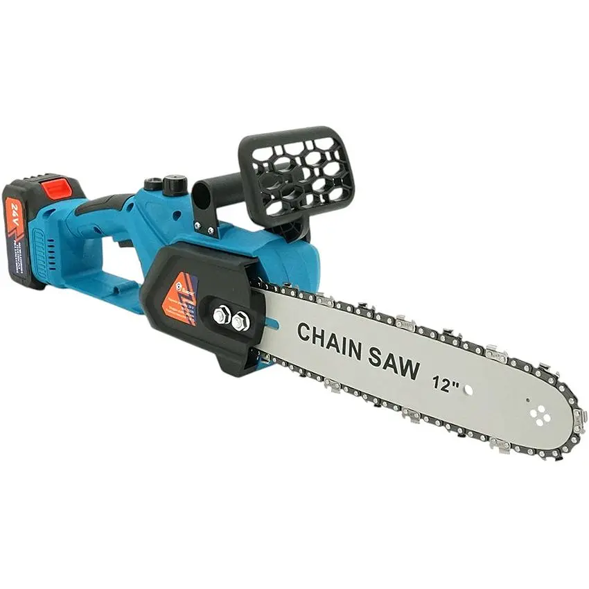 Акумуляторна ланцюгова пила Domotec Chain Saw 12| 24 V, зарядна + 2 акумулятори - фото 2