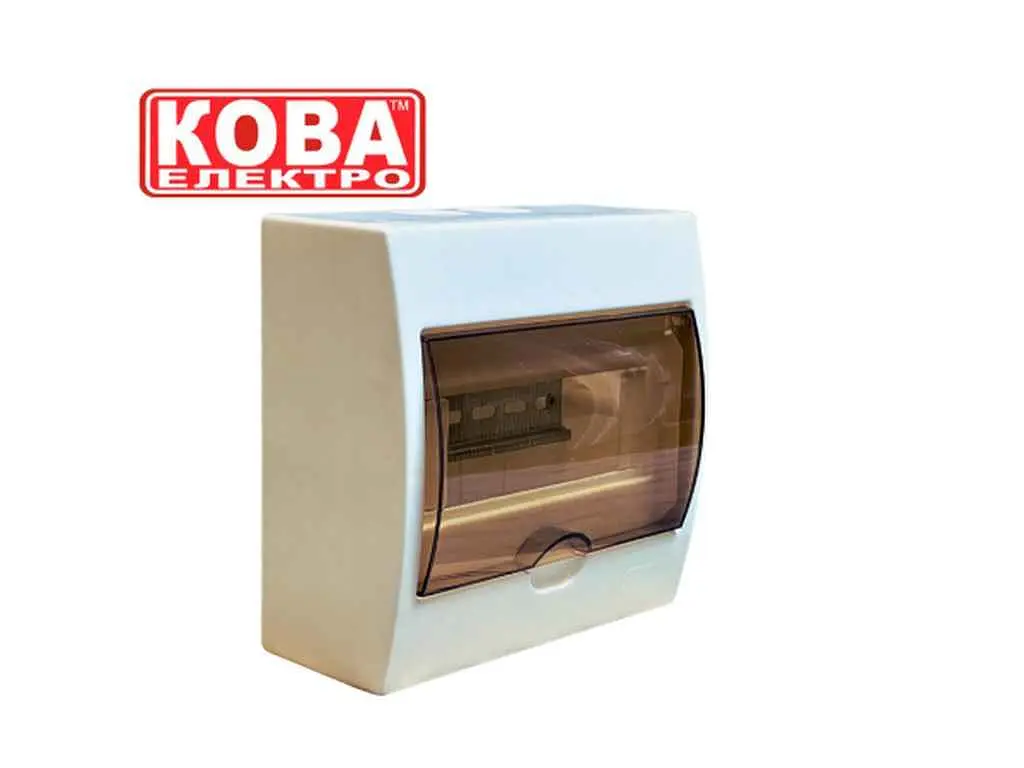 Корпус модульний КОВА Зовнішній 8 модулів IP40 пластик КМП-8 Н - фото 5