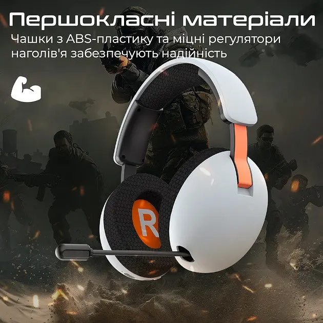 Навушники бездротові Vertux BB-8 білі - фото 7