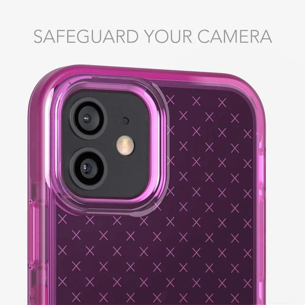 Протиударний чохол з антимікробним покриттям Tech21 Evo Check для iPhone 12 Mini (5.4") Mystical Fuchsia - фото 8