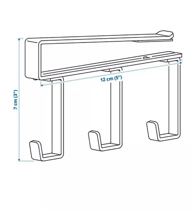 Вішалка із защіпкою IKEA, біла - фото 2