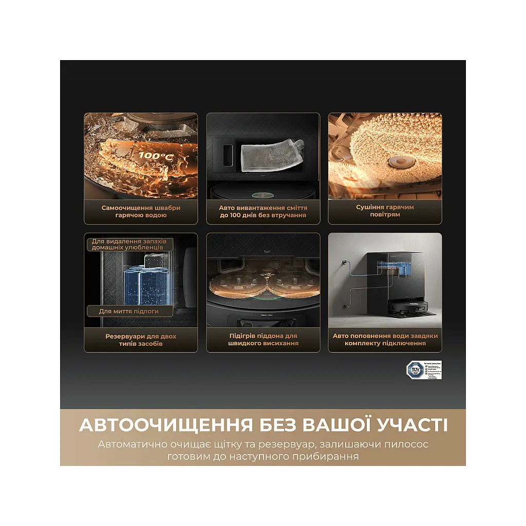 Пилосос Dreame Bot Matrix 10 Pro Black (RLM61HE-Bl) - фото 9