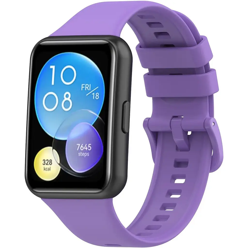 Ремінець DK для Huawei Watch Fit 2 Silicone Sport Full Light Classic (viola) - фото 2