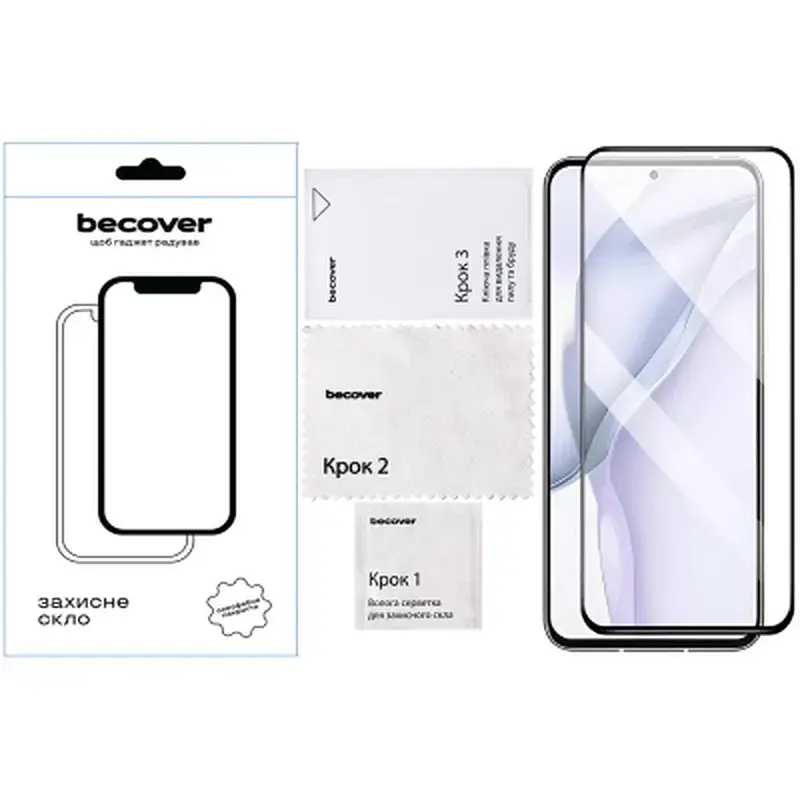 Скло захисне BeCover Nubia V60 Design Black (711977) - фото 4