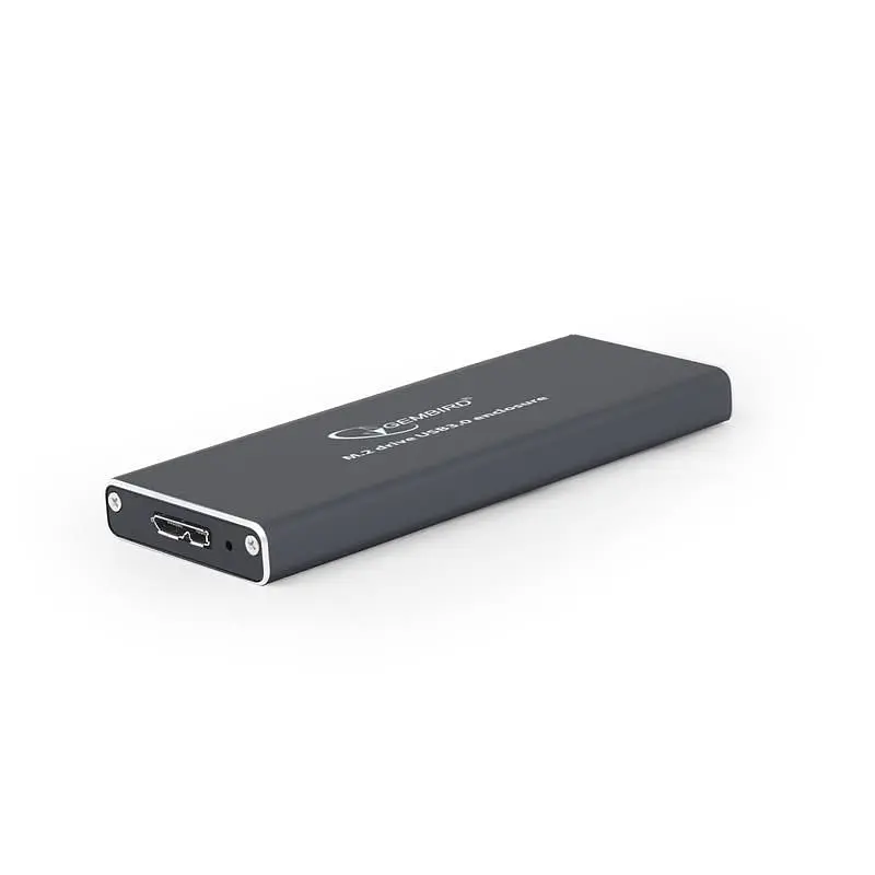 Зовнішня кишеня Gembird для підключення SSD M.2, USB 3.0, алюміній, Black (EE2280-U3C-01) - фото 6