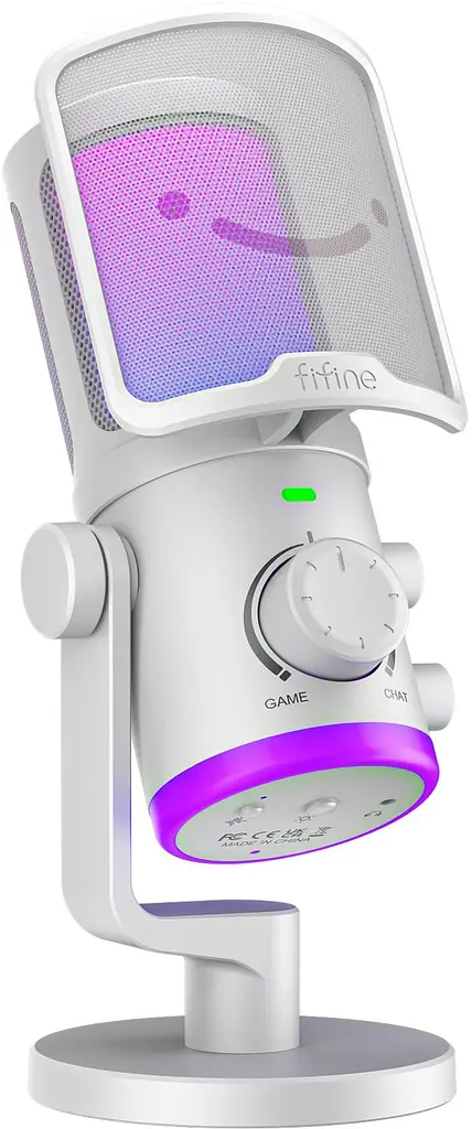 Мікрофон Fifine AM6W USB White (AM6W)