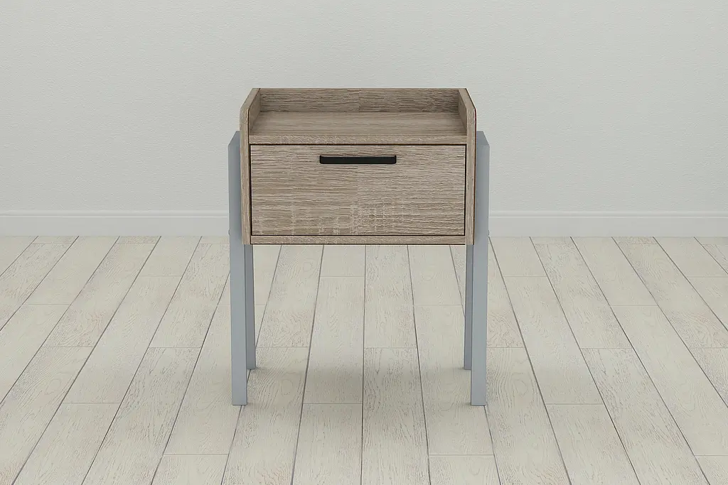 Тумба модульна Ferrum-decor Бетті 540x450x320 метал Сірий ДСП Сонома Трюфель 16 мм (FRD-103001) - фото 4