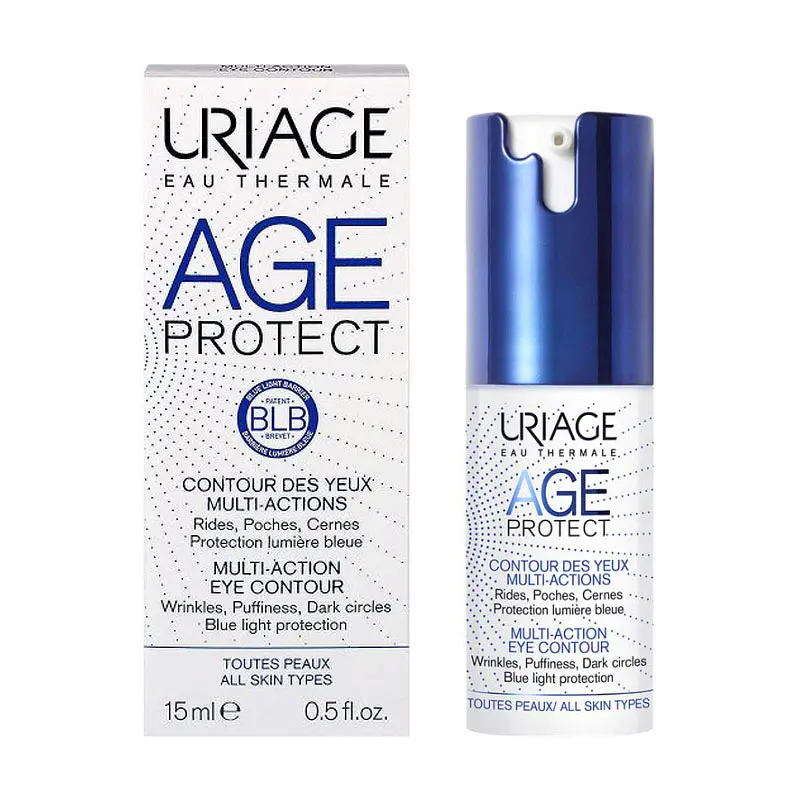 Сироватка для контуру очей Uriage Age Protect Multi-Action Eye Contour, проти зморшок, 15 мл - фото 2