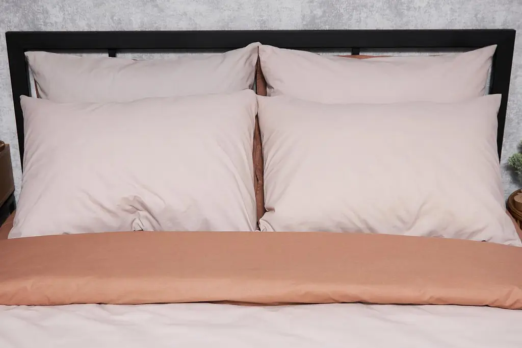 Комплект постільної білизни Moon&Star Бязь Gold Люкс Brown Blanc двоспальний 175х210 наволочки 4х50х70 - фото 2
