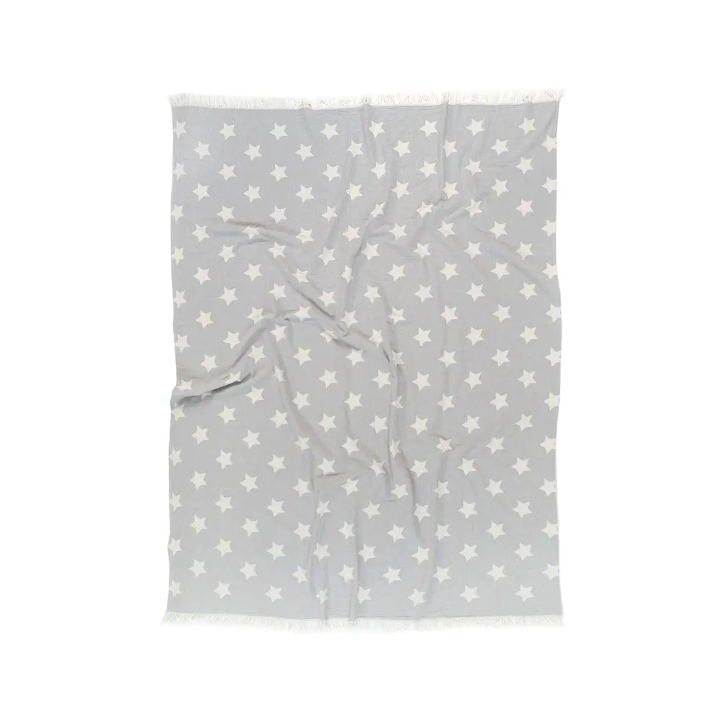 Плед Lotus Home - Star throw серый 130x170 - фото 3