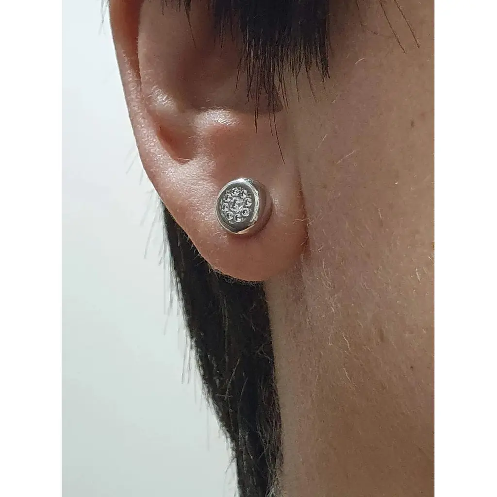 Серебряные пуссеты Qvaliz с фианитами. 902-00581 - фото 4