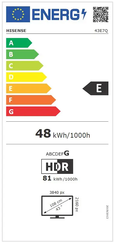 LED-телевізор Hisense 43E7Q (7134223) - фото 7