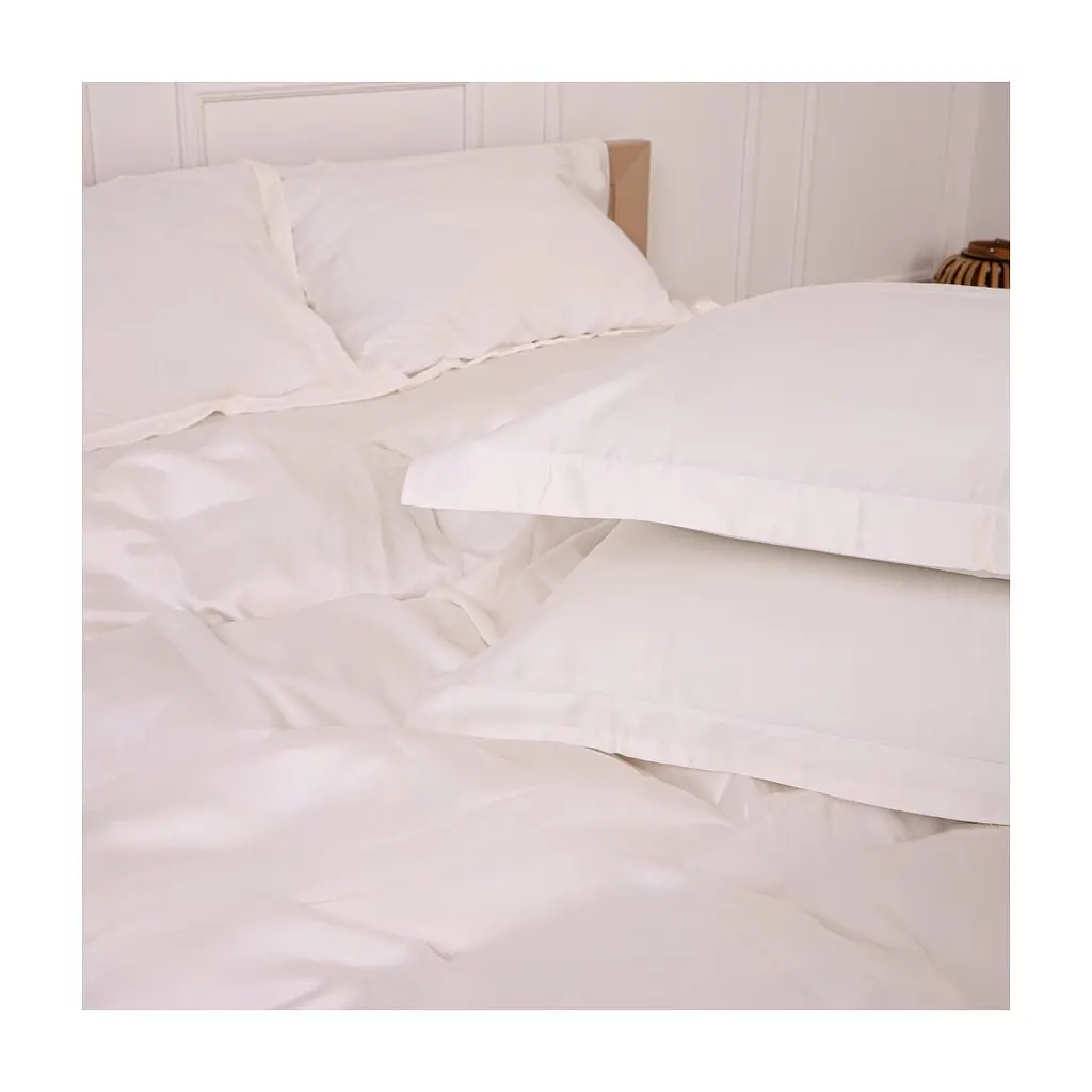 Постільна білизна MirSon Tencel №01 White 2x143x210 Сімейний (2200009368431) - фото 8