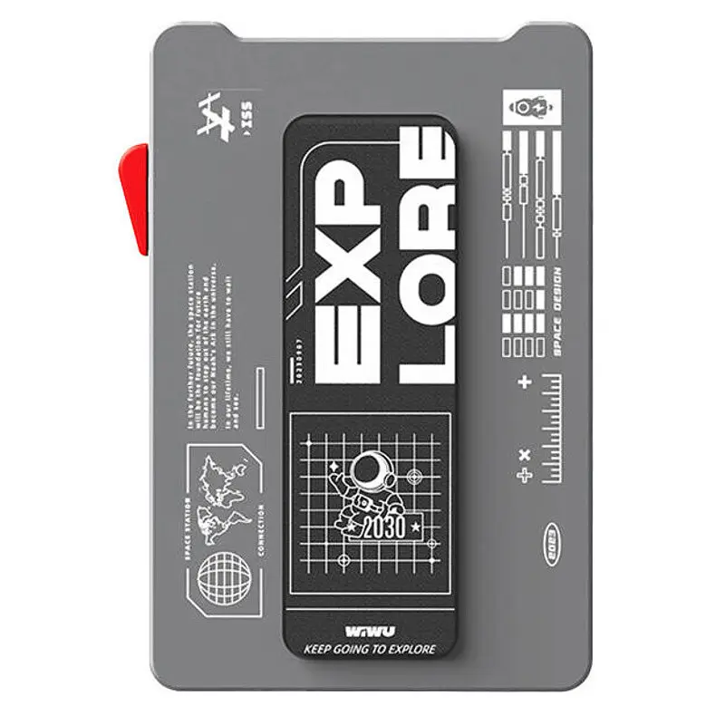 Картхолдер с подставкой WIWU Mag Wallet MW-002 Gray - фото 6