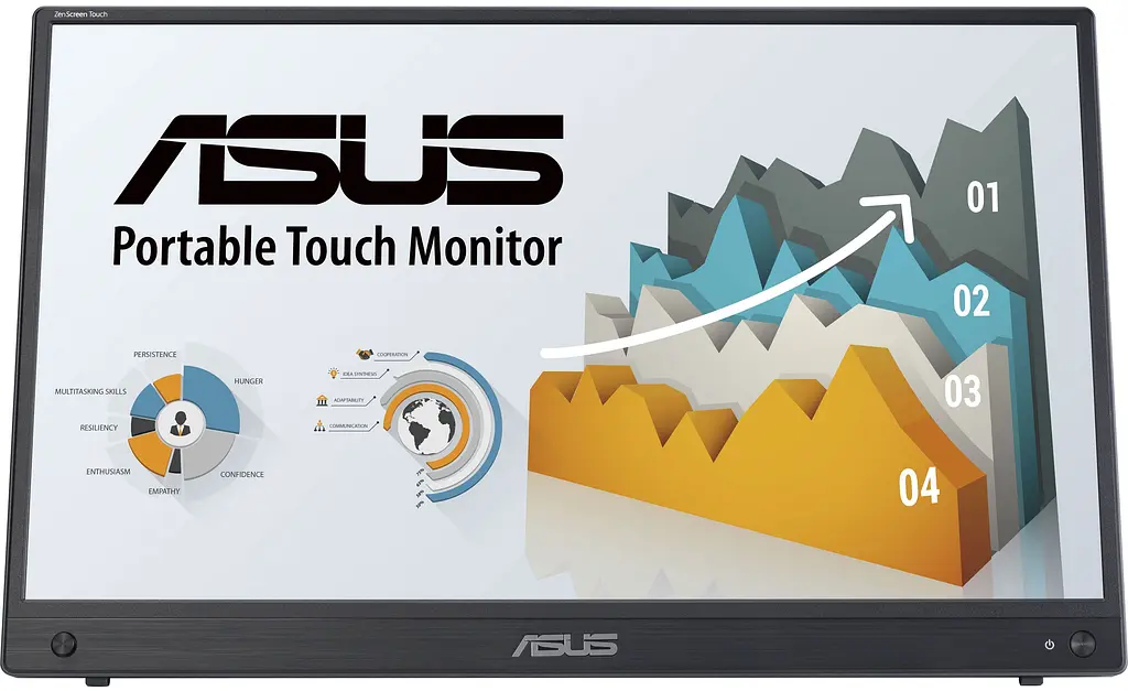 Монітор портативний Asus 15.6" ZenScreen MB16AMTR mHDMI 2xUSB-C MM IPS 7800mAh Touch Case teh0014264 - фото 2