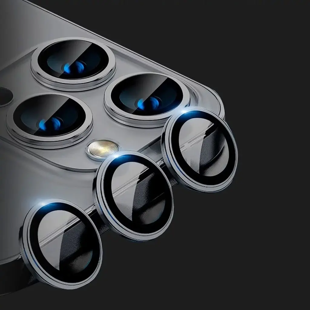 Захисне скло на камеру iLera FocusPro Lens для Apple iPhone 16 Pro/16 Pro Max Black Titanium (iLFPBl16PR) [122678] - фото 4
