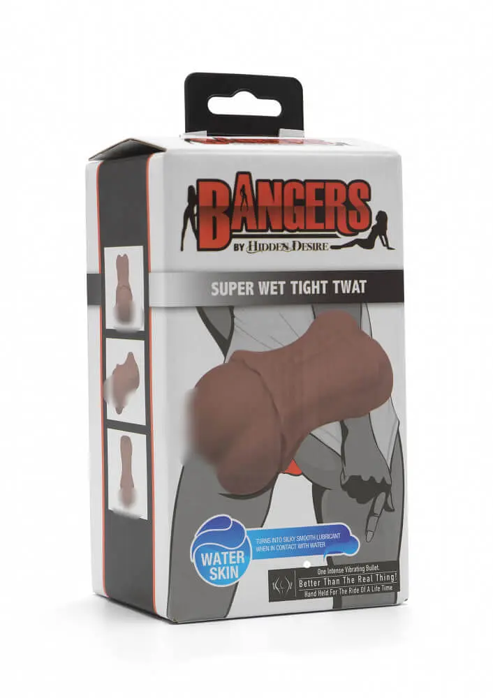 Реалістичний мастурбатор із вібрацією Bangers - Super Wet Tight Twat Vibr Hidden Desire 17032Brown 90708 - фото 4