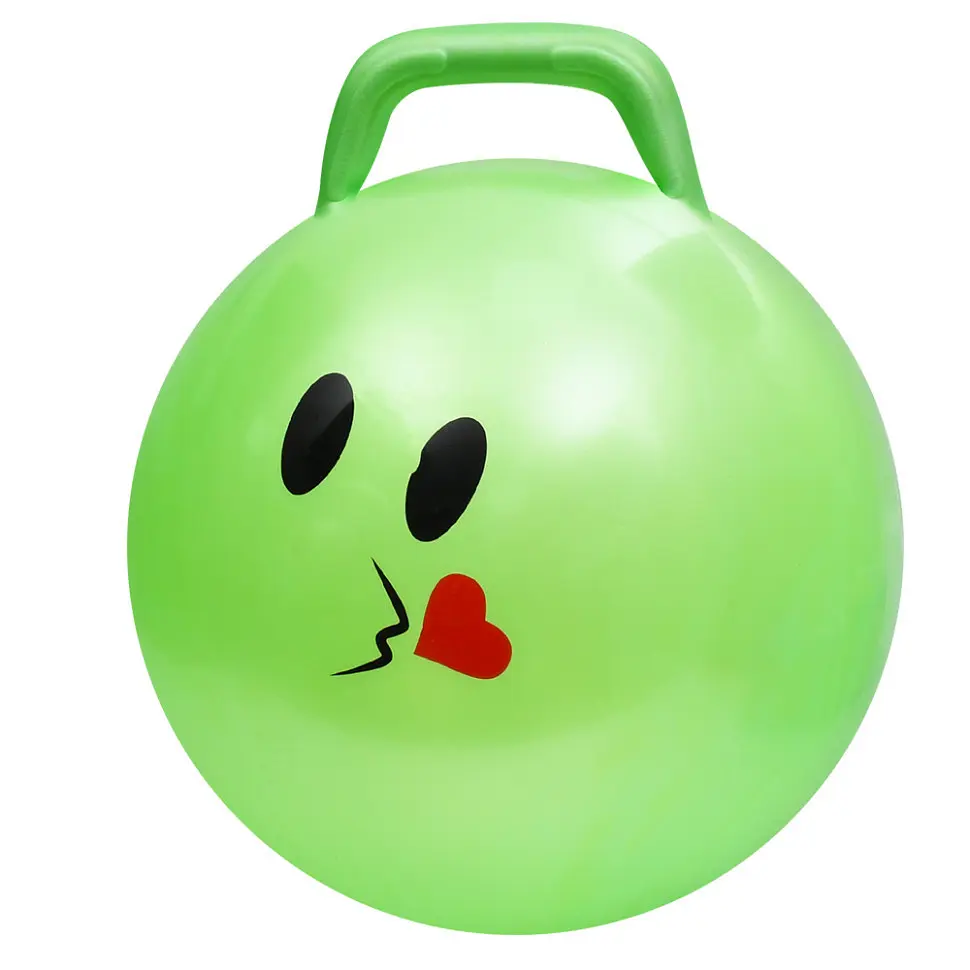М'яч для фітнесу Смайл MS 4856(Green) 45 см, з ручкою, 300 г