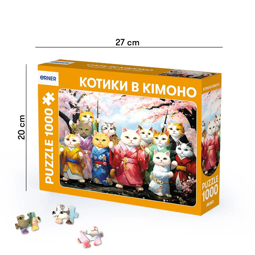 Пазл Orner Котики в кімоно 1000 елементів - фото 2