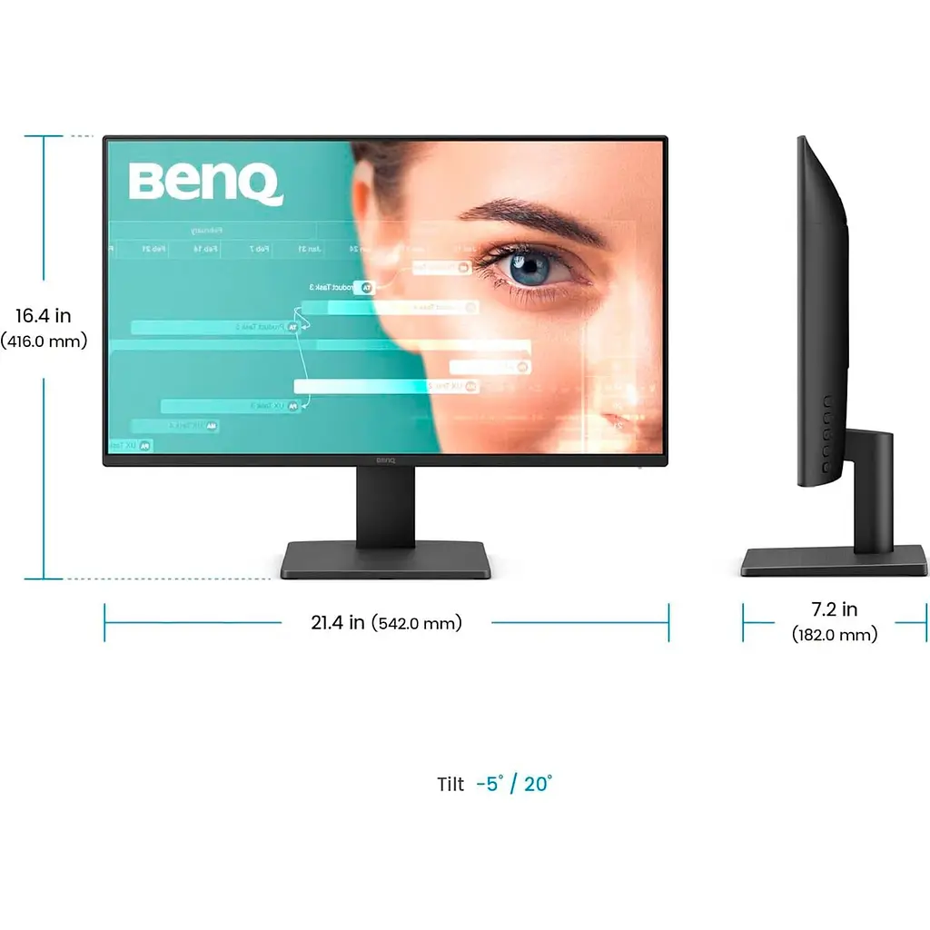 Монітор 23.8" BenQ GW2491E FHD IPS 100Hz (9H.LNHLJ.LBE) - фото 3